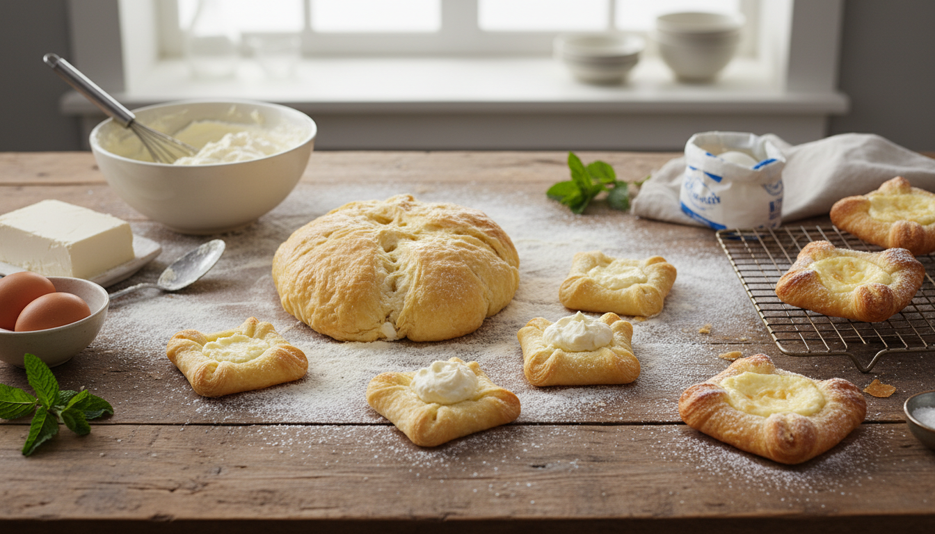 How to make a classic cheese Danish from scratch at home